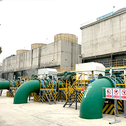 泉舜大口徑旋球閥安裝于中鹽紅四···